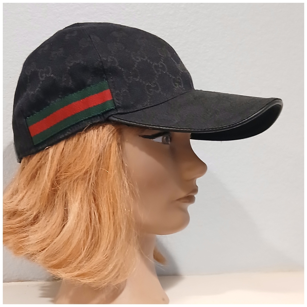 Gucci Black Monogram Baseball Cap Not Sure Of (UDED) AUTHENTICATION - Picture 9 of 12